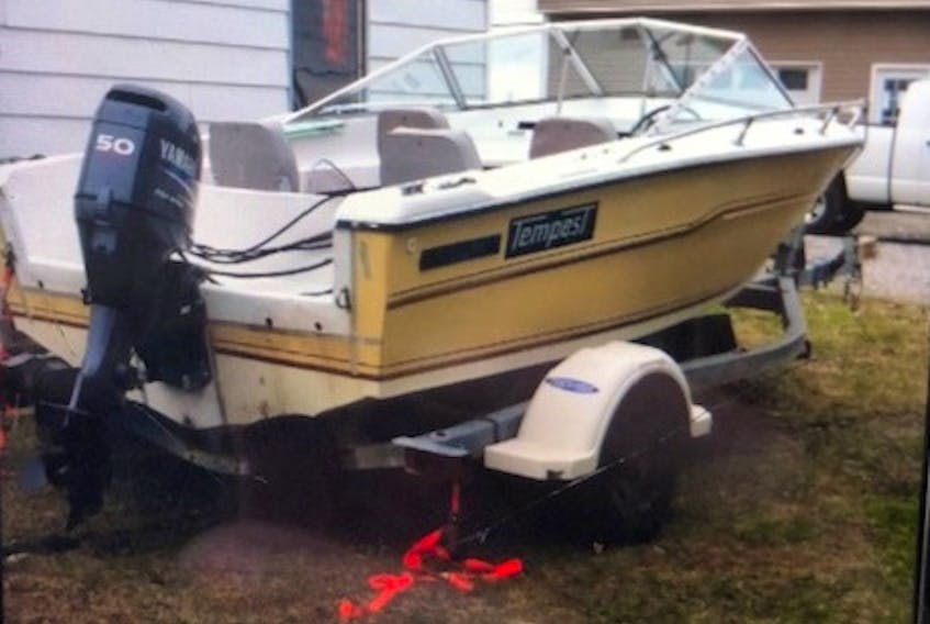 The boat has been recovered, but the Bay St. George RCMP is still looking for the motor. Both were taken from a Point au Mal home on June 14.