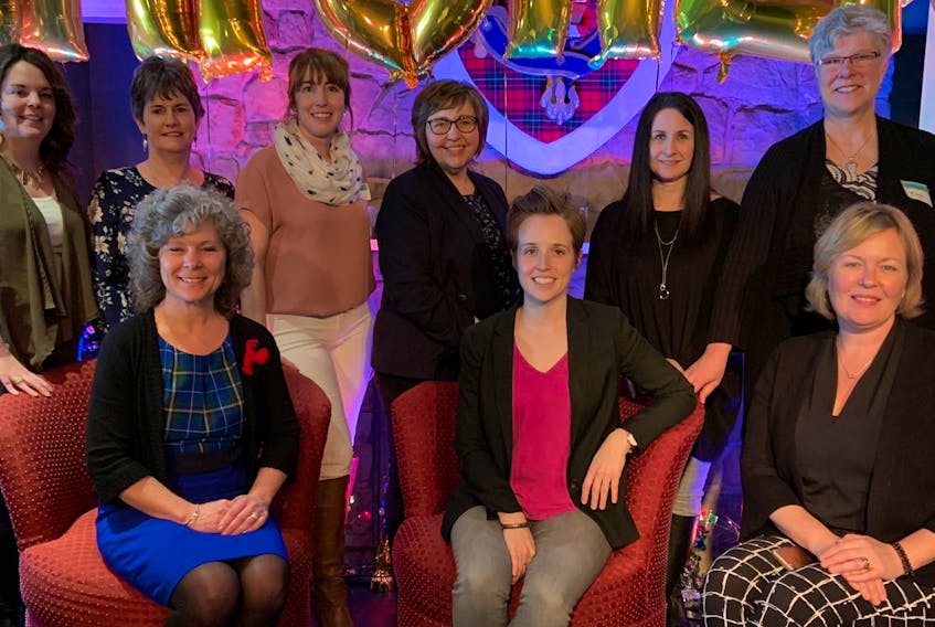 The Strait Area Chamber of Commerce held its inaugural FEMpower - Women Leading Change - event on Friday in Baddeck. Some of the participants, seated from the left, were Donna Hatt, Heidi Davis, and Starr Cunningham and standing, from the left, were Allana Richardson, Susan Fox, Amanda Mombourquette, Cindy Brown, Roni Davis, and Michelle Greenwell. CONTRIBUTED