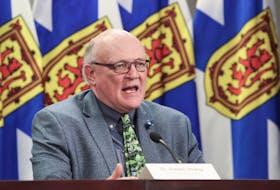Nova Scotia's chief medical officer of health Dr. Robert Strang speaks at a news briefing Tuesday May 19, 2020. - Communications Nova Scotia