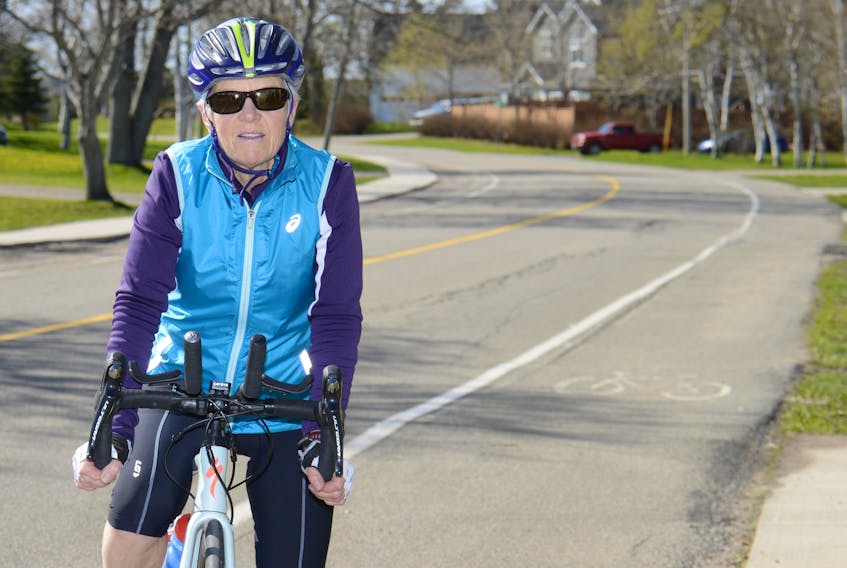 Nancy Ripley is an inspiration to many people. The Stratford native enjoys running, biking and swimming and has combined the different disciplines in duathlons, triathlons and ironmen competitions.
