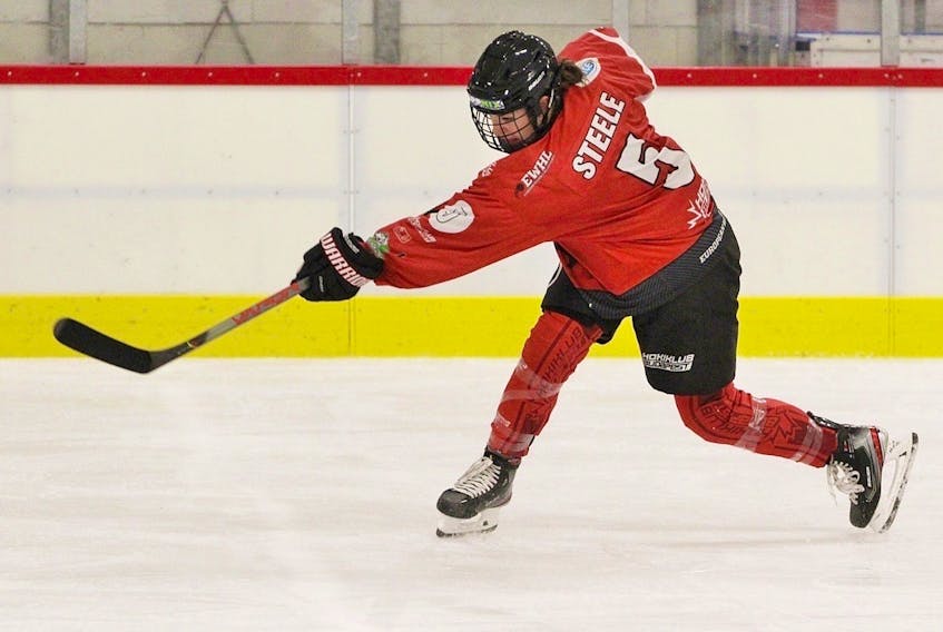Stratford’s Sarah Steele is playing professional hockey in Europe.
Submitted
