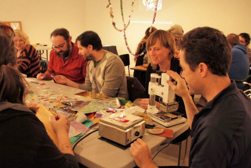 Pictured above are workshop participants in 2012's A Handmade Assembly.