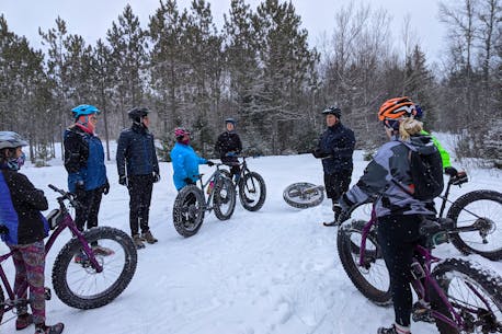 Supportive clinic for beginner fat-bikers at Truro's Victoria Park