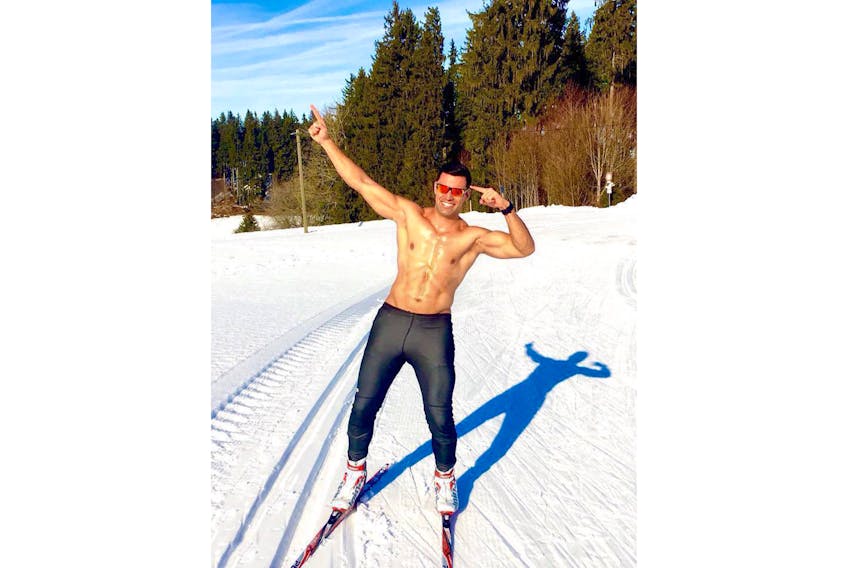Olympic cross-country skier Pita Taufatofua, shown in this image taken from his Facebook page, represents Tonga.