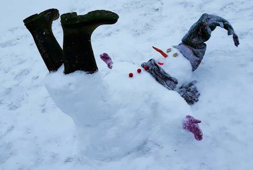 From record heat to heavy snow, our weather has been pretty topsy-turvy since Christmas. Penny Beebe says this snowman doesn't know what to make of it either! Well, Grandma had a theory …