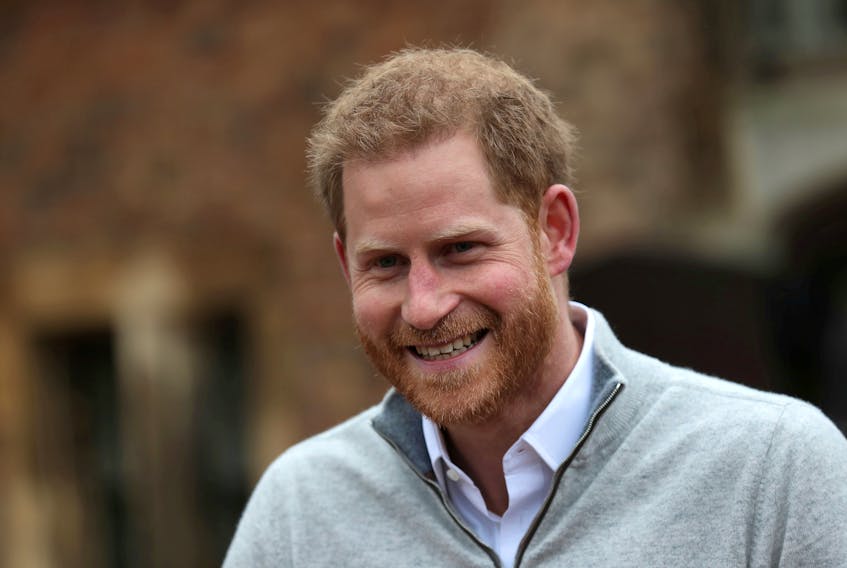 Britain's Prince Harry speaks after Meghan, Duchess of Sussex, gave birth to a baby boy, at Windsor Castle in Berkshire, Britain May 6, 2019.