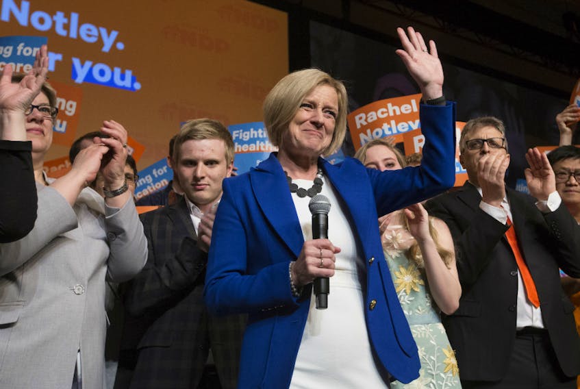Rachel Notley of the NDP lost to Jason Kenney's UNDP Tuesday date, becoming the latest female premier to fail in their bid to win a second electoral mandate. David Bloom/Postmedia