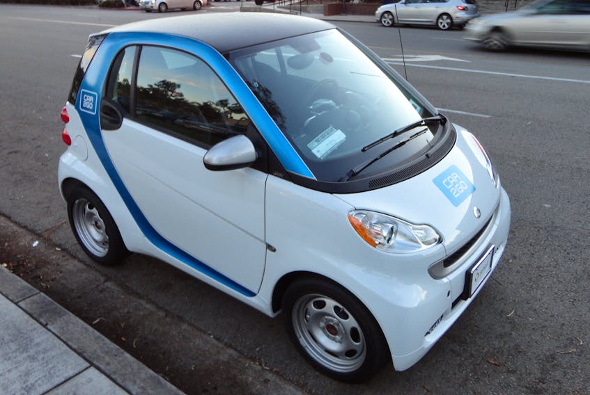 A Car2Go vehicle in Chicago.