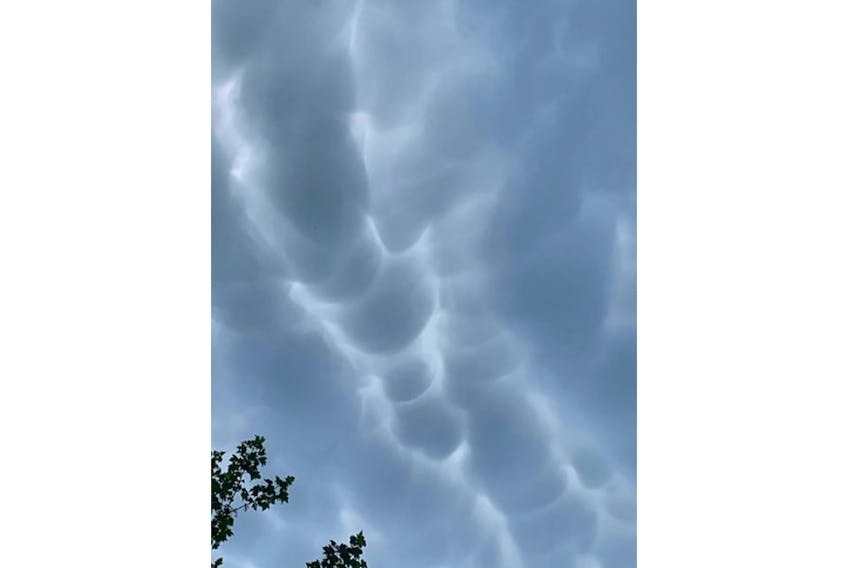 Last Saturday afternoon, Peggy Theriault was aware that a severe thunderstorm warning had been issued for Lunenburg County. She wasn't prepared for the "neat clouds" she spotted over her home in Bridgewater, N.S.