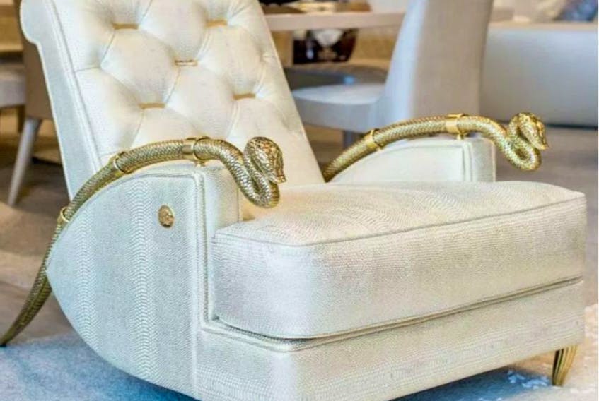Vancouver police are searching for two chairs worth $40,000 each that were stolen during a furniture store break-in in Coal Harbour.