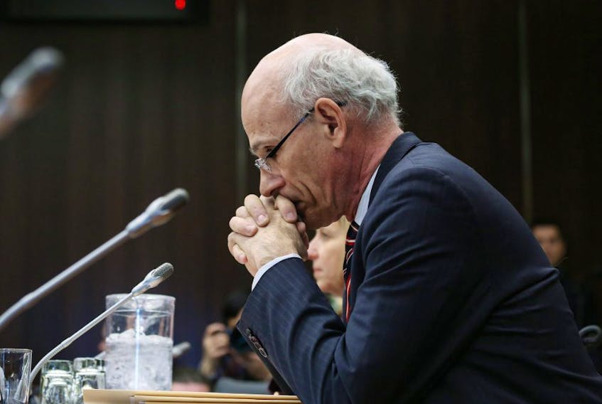 Canada's Privy Council Clerk Michael Wernick waits to testify before the House of Commons justice committee on Parliament Hill on March 6, 2019 in Ottawa, Canada.