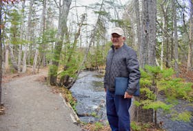 David Gabriel stands near the Wash Brook at the Baille Ard Trail in Sydney in this file photo. The Baille Ard Recreation Association has received $10,000 from the provincial government to make more of the four-kilometre trail systems accessible to people with mobility problems. Chris Connors • Cape Breton Post  