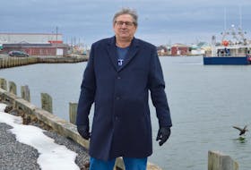 Dave MacKeigan of the community development group Bay It Forward says the Glace Bay waterfront has vast potential for development and envisions that the harbour area will someday be a magnet for visitors and locals alike. DAVID JALA/CAPE BRETON POST