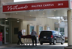 A body is removed from Northwood nursing home in Halifax. The COVID-19 virus has killed 21 residents at the facility. - Tim Krochak