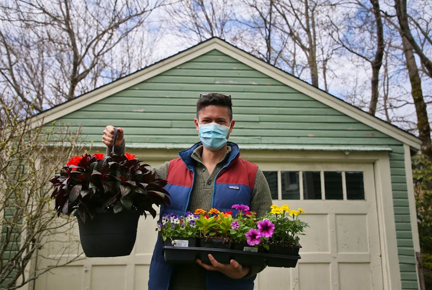 Jaime Christian has started an online plant business, seeing a niche during pandemic measures....he is seen at his Halifax home Friday May 8, 2020.

TIM KROCHAK/ The Chronicle Herald