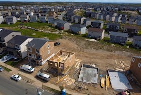 Houses under construction are seen in a Spryfield subdivision, in Halifax Wednesday, Sept. 16, 2020.