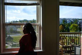 A Ugandan refugee in Halifax who has been separated from her children for the last five years is hoping that her children will be able to come to Canada by way of the One Year Window of Opportunity program soon. The single mother is seen in her Halifax home on Thursday, Oct. 1, 2020.