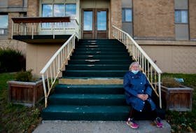 FOR LAMBIE STORY:
Grace Fogarty is seen outside her Dutch Village Road apartment building in Halifax Wednesday October 28, 2020. She recently received a $950 rent increase......

TIM KROCHAK PHOTO