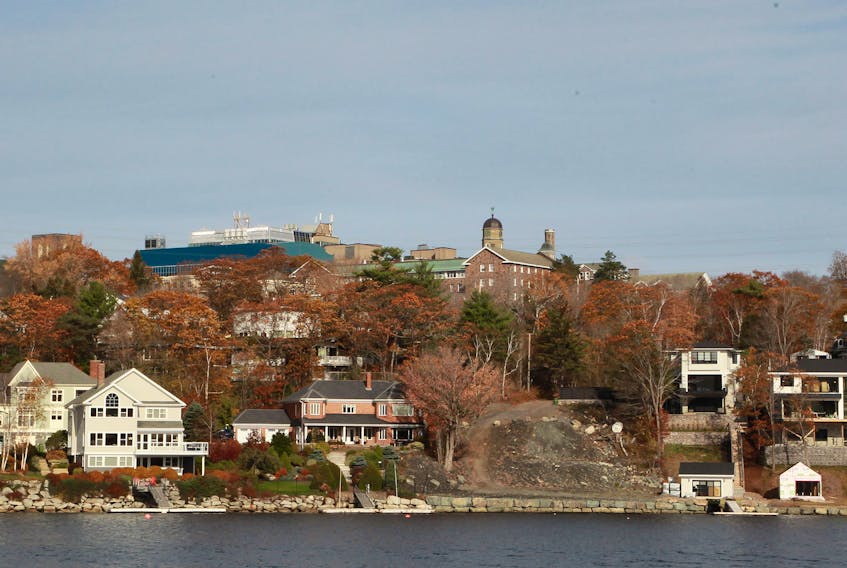 Homes are seen along the Northwest Arm in Halifax on Tuesday.