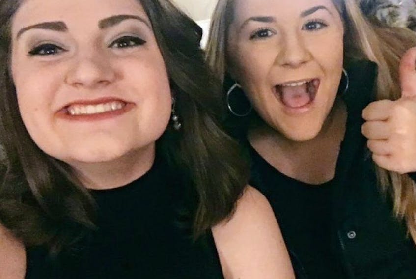 Doni (left) and Francesca are two New York-based theatre students who call themselves The Broadway Bitches and review Broadway shows through their popular YouTube channel. The pair say they have fallen in love with 'Come From Away,' which has added a new storyline to their understanding of the events of 9/11.