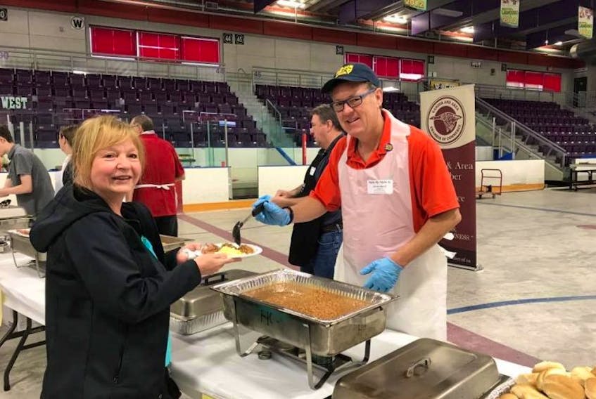 Submitted photo courtesy of Kevin Tuerff
Kevin Tuerff has returned to Gander many times since 9-11, and delights in giving back to local residents with small acts of kindness. Last month he was in town and helped serve breakfast to residents as part of Gander Day celebrations.
