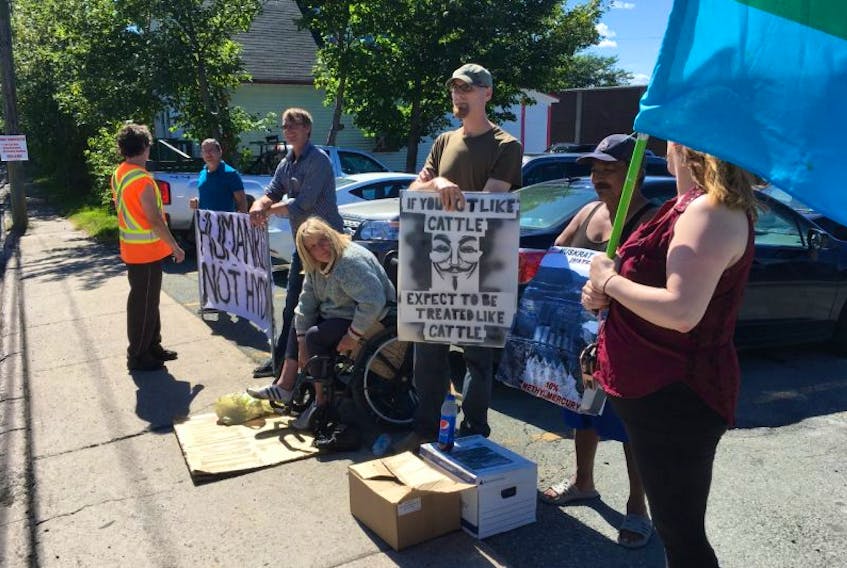 A group including self-described Labrador Land Protectors and supporters remained outside of Her Majesty’s Penitentiary in St. John’s on Monday. The Telegram was told the plan is to have some kind of presence at the location each day, beginning around 1 p.m., until Jim Learning, Marjorie Flowers and Eldred Davis are released.