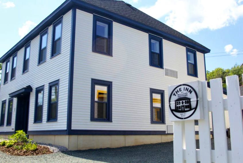 The Inn by Mallard Cottage is divided into two nearly identical buildings, with four guest rooms in each. 