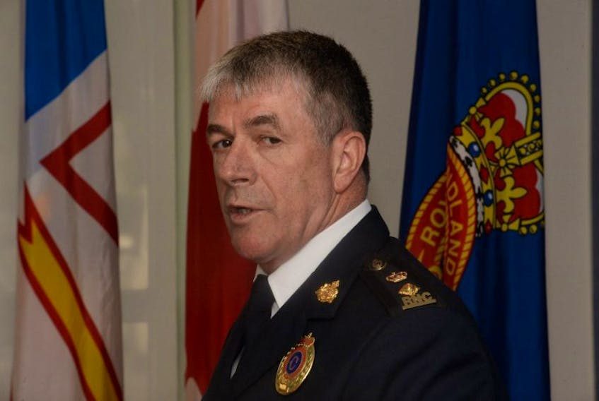RNC Supt. Joe Boland speaks Tuesday at a ceremony at RNC headquarters in which he was named the new chief of police of the Royal Newfoundland Constabulary.