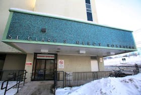 The emergency department entrance at St. Clare's Mercy Hospital in St. John's.