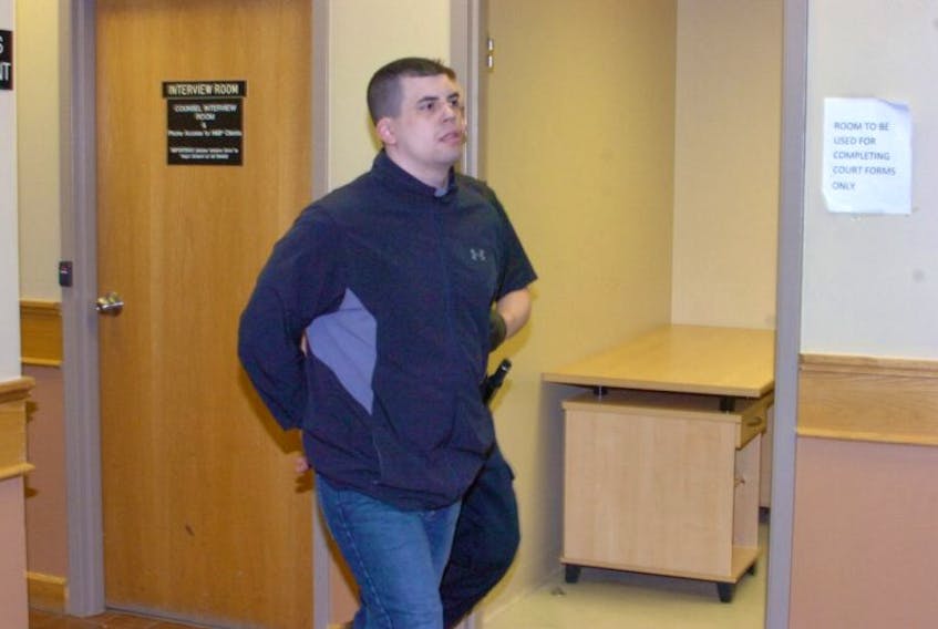 Justin Jordan, suspected of stabbing a man earlier this week in St. John’s, was back in provincial court in St. John’s Friday.