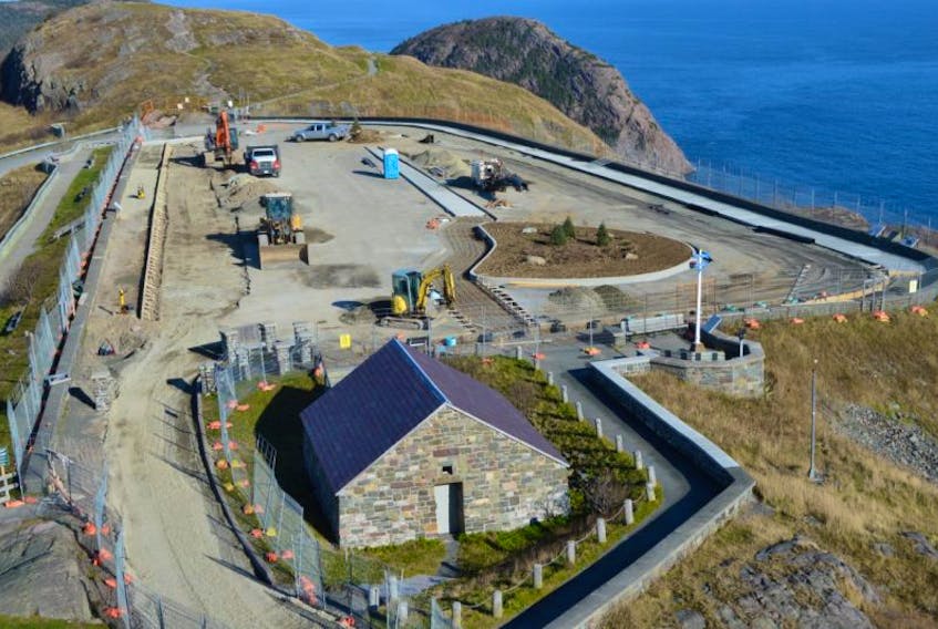 Construction on the top of historic Signal Hill in St. John’s.