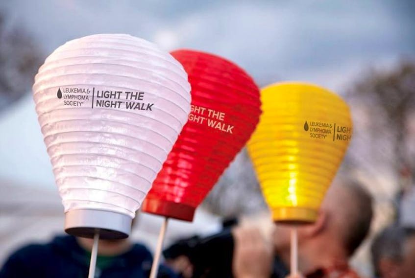 Walkers will carry illuminated lanterns around Bowring Park on Saturday, Sept. 23 in support of the Leukemia and Lymphoma Society of Canada’s (LLSC) St. John’s chapter Light the Night event. Those lanterns showcase the relation to the cause: a white lantern for blood cancer patients and survivors, red for supporters, and gold in memory of loved ones lost.