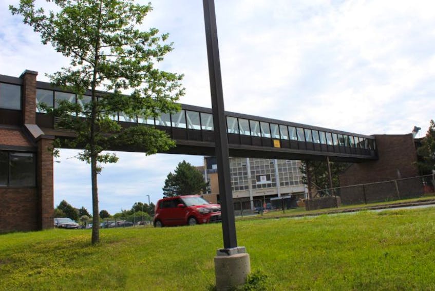 The old east pedway at Memorial University is coming down this weekend.