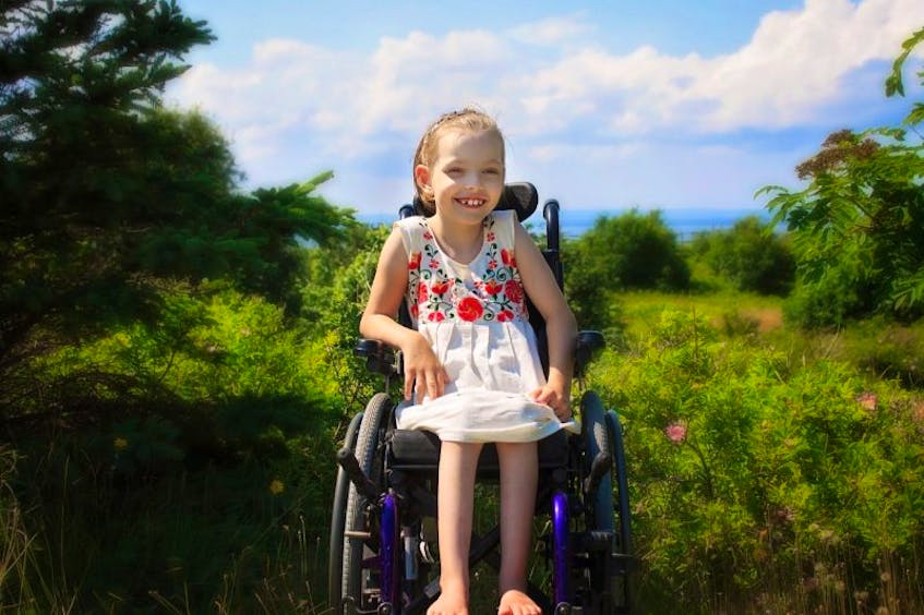 Claire McDonald, 7, is looking forward to the 5th annual Claire’s Community Fair that she and her family run in support of programs at Easter Seals House in St. John’s.