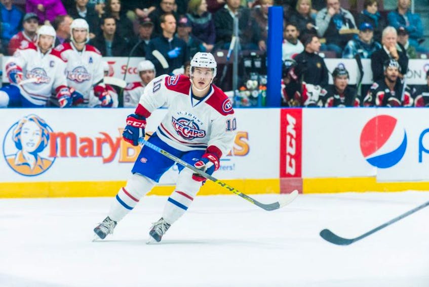 If the Vegas Golden Knights are looking for a young, reasonably priced forward with offensive upside they might make former St. John’s IceCaps winger Charles Hudon their choice from the Montreal Canadiens in Wednesday’s expansion draft.
