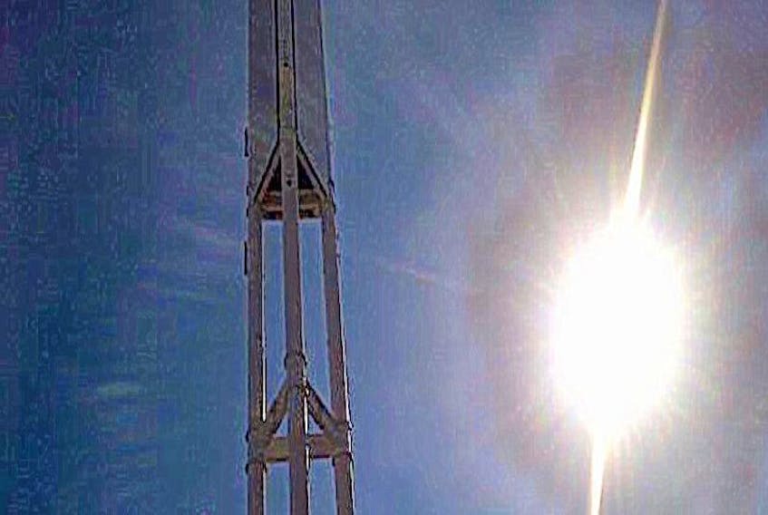<p>A distinctive cell tower off Ridge Road in Pippy Park, was a prominent sight for people in the area and anyone travelling the Outer Ring Road in St. John’s. The tower, which went up in 2015, has come down due to being damaged.</p>