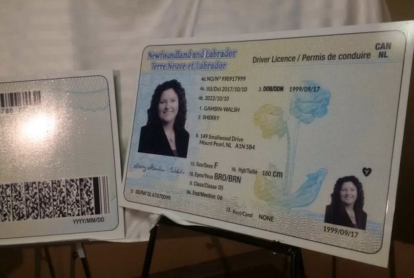 The province's new driver's licence was unveiled Tuesday.