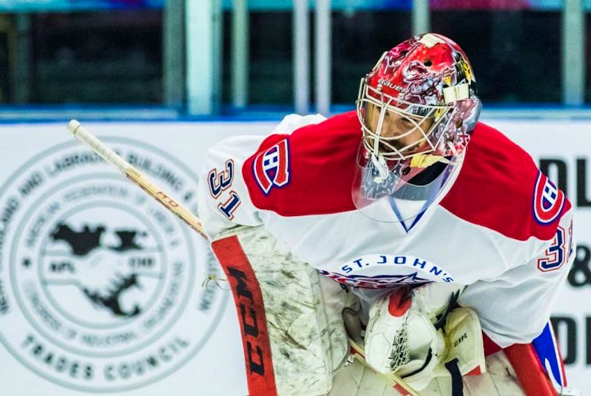 St. John’s IceCaps goaltender Yann Danis had reason to smile Sunday and so did his teammates after the veteran goaltender turned aside 50 shots as the IceCaps downed the Wilkes-Barre/Scranton Penguins 3-2 in overtime at Mile One Centre.