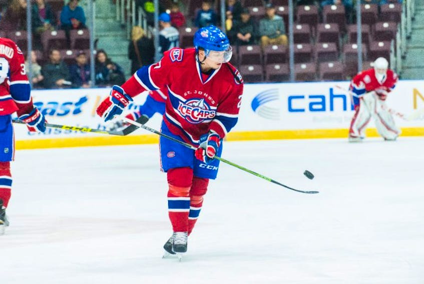 Sven Andrighetto cleared waivers when the Montreal Canadiens assigned him to St. John’s earlier this season, but because he has played 10 games with Montreal during frequent call-ups, he would once again need waivers to be sent back to the IceCaps.