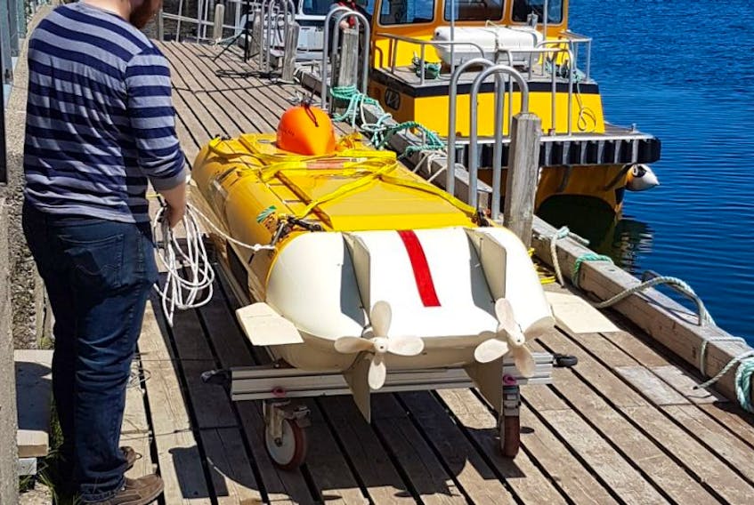 Kraken Sonar Inc. had its ThunderFish Autonomous Underwater Vehicle (UAV) in the waters Conception Bay on Friday morning in anticipation of a trip later this month to the mainland, where it will be deployed in Lake Ontario to aid in the search and recovery efforts of nine test models for the Avro-Arrow.