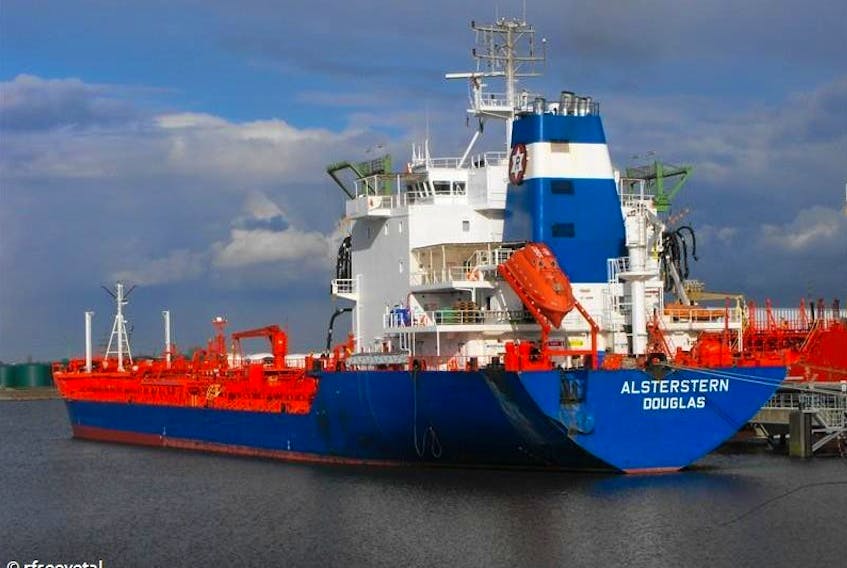The tanker Alsterstern, already reflagged to Marshall Islands, has sailed to Las Palmas.