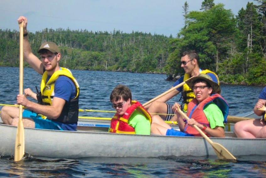 Funding for the programs such as the Easter Seals Newfoundland and Labrador’s Camp Bumbleberry would not be possible without the generosity of people across this province. Easter Seals ambassador Nathan Chaulk canoes with several of the camp’s participants and instructors this past summer.