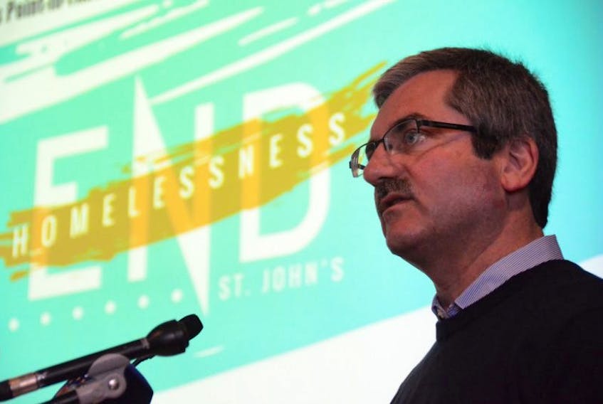 End Homelessness St. John’s (EHSJ) released its first homelessness count Tuesday. Speaking at the St. John's City Hall event to release “Everyone Counts” is the group's chairman Shawn Skinner.