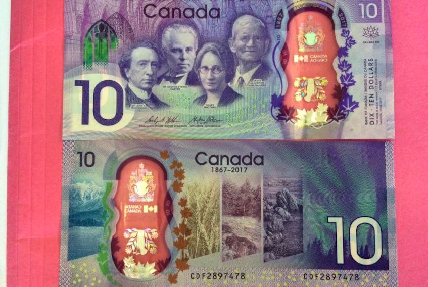 The Bank of Canada unveiled a 150th anniversary of Confederation note in St. John's Friday.