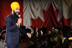 Ontario deputy NDP leader Jagmeet Singh, who spent part of his childhood in St. John's, launches his bid for the federal NDP leadership in Brampton, Ont.