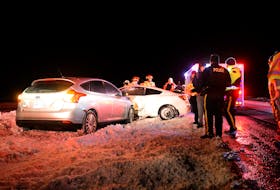 A woman was sent to hospital following the twentieth motor-vehicle crash in about sixteen days on the T.C.H. west of Butter Pot Park. Keith Gosse/The Telegram