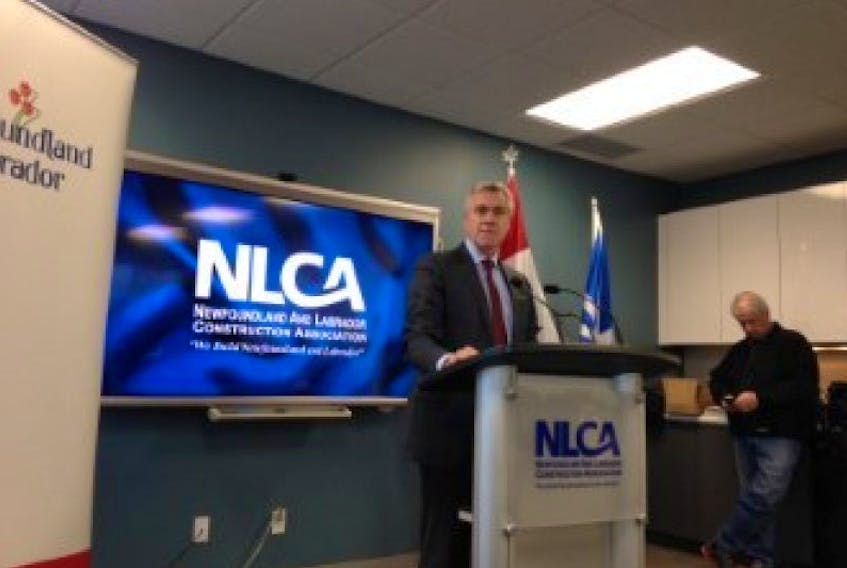 Premier Dwight Ball announced a five-year infrastructure plan Friday.