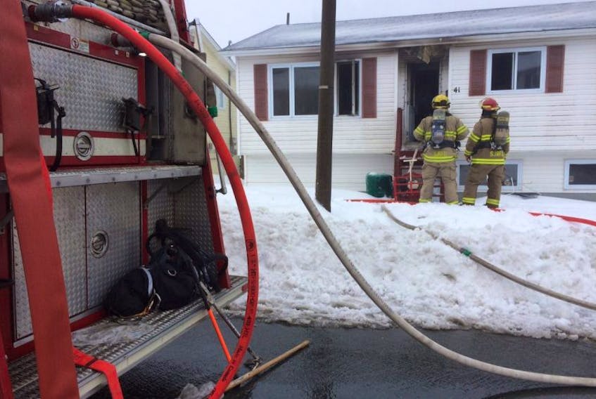 Firefighters were met with heavy fire and smoke when they arrived at the scene of a residential fire in Kilbride Tuesday morning. 