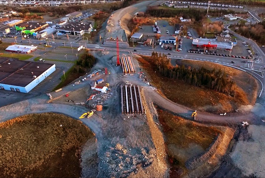 Are you curious about what the Team Gushue highway will look like in 2018? Well Telegram photographer Keith Gosse was, so he took a drone to the area to give everyone an aerial look at the section between Kenmount Road and Topsail Road that is slated to open this coming summer.