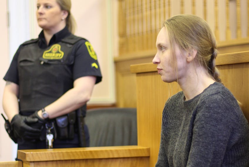Accused murderer Anne Norris sits at Newfoundland and Labrador Supreme Court in St. John’s Jan. 22.